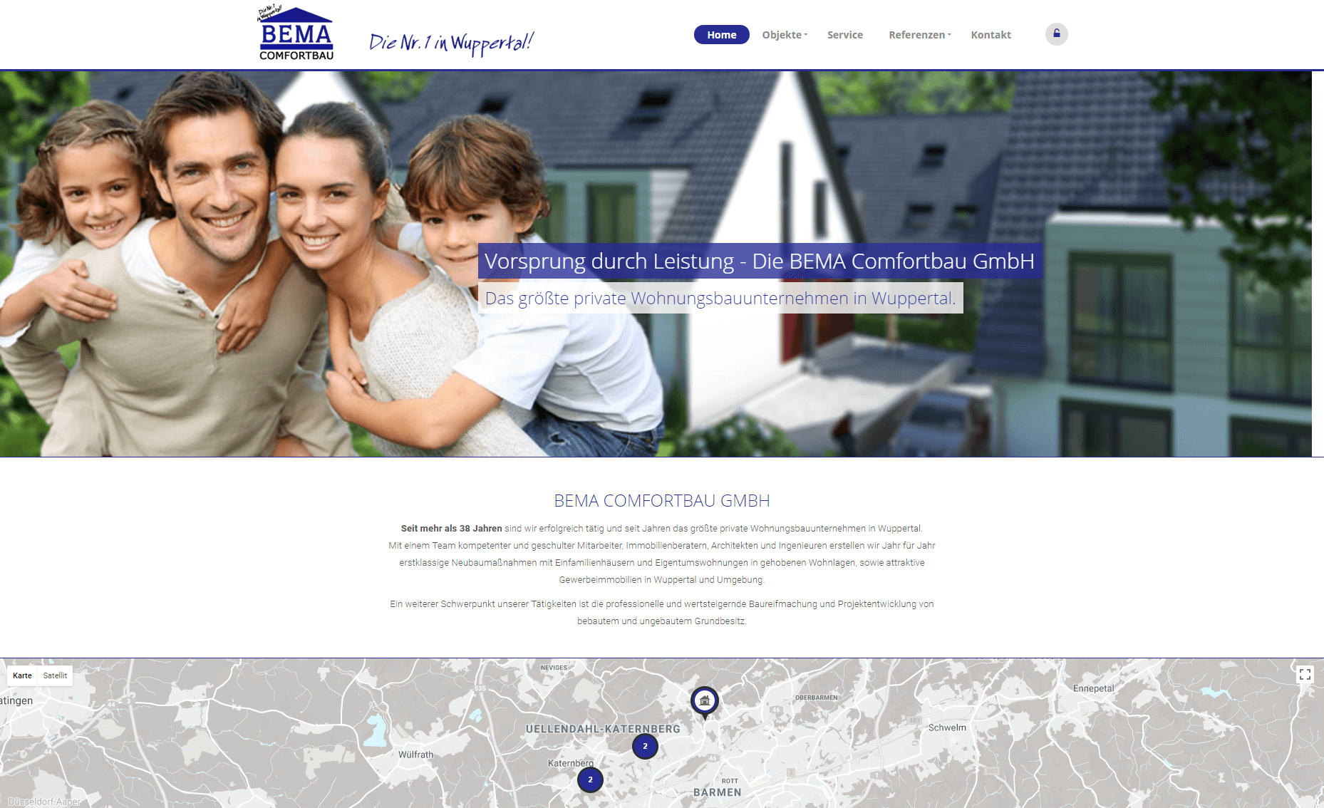 Website Immobilien Bema Comfortbau